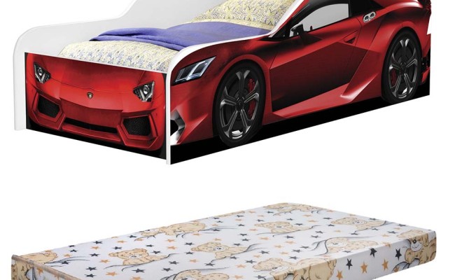 CAMA INFANTIL CARRO FORMULA GP com COLCHÃO