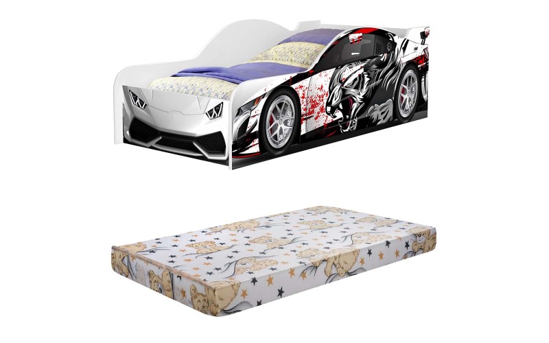CAMA INFANTIL STOCK CAR com COLCHÃO CAMA INFANTIL STOCK CAR com COLCHÃO