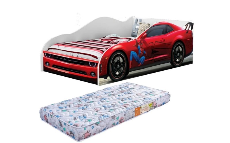 CAMA CARRO HOMEM-ARANHA 2 com COLCHÃO CAMA CARRO HOMEM-ARANHA 2 com COLCHÃO