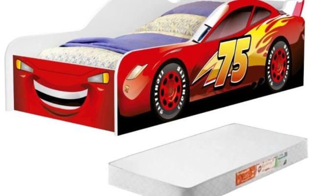 CAMA MCQUEEN VERMELHO com COLCHÃO