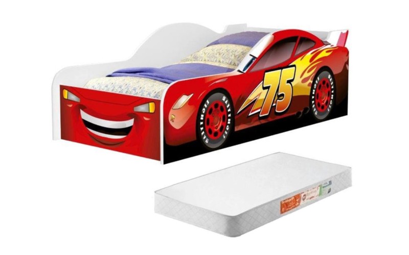 CAMA MCQUEEN VERMELHO com COLCHÃO CAMA MCQUEEN VERMELHO com COLCHÃO