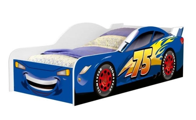 CAMA MCQUEEN AZUL SOLTEIRO