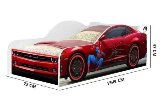 CAMA CARRO HOMEM-ARANHA 2 SOLTEIRO