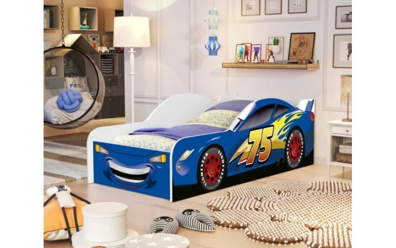 CAMA MCQUEEN AZUL SOLTEIRO CAMA MCQUEEN AZUL SOLTEIRO